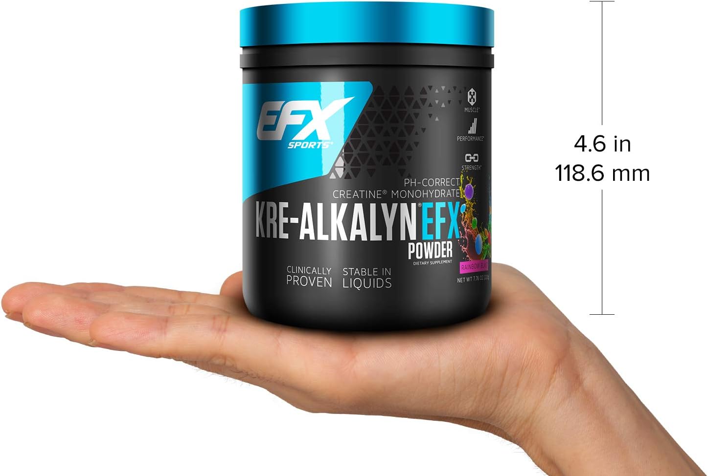 EFX Sports Kre-Alkalyn EFX Powder, Rainbow Blast - 220g, 220 g (Pack of 1) - Image 4