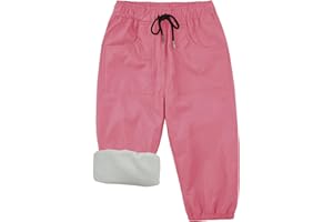 Dreammonkey Kids Snow Pants - Waterproof, Fleece Lined, Windproof & Thermal Insulated Ski/Snow Play Pants for 2T-14Y