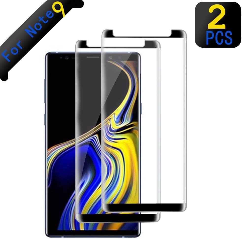 Note 9 Tempered Glass Screen Protector,Screen Protector for Samsung Galaxy Note 9, [Anti-Bubble][9H Hardness][HD Clear], Tempered Glass Screen Protector Compatible with Samsung Note 9 [2-Pack]