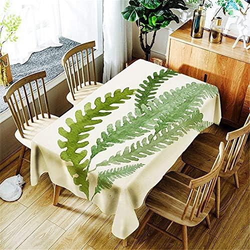 YIHAK Polyester Fiber Waterproof Tablecloth Fresh and Elegant Decorative Tablecloth W 150X210cm/59X83In