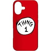 Dr. Seuss Thing 1 Logo Emblem - Officially Licensed Red Case for iPhone 17