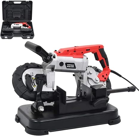 Vidaxl Scie Ruban Avec Base Et Mallette Portable Acier Amazon Fr Bricolage