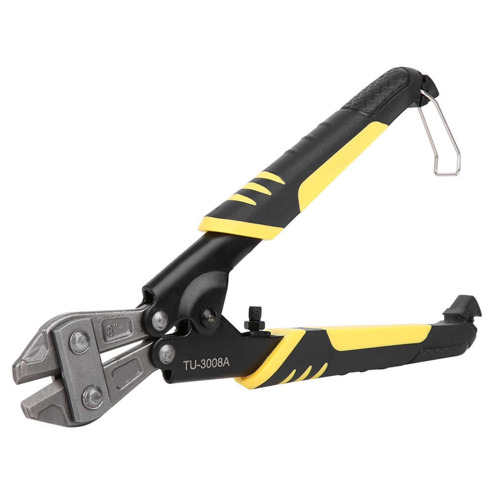 TU-3008A Bolts Cutter Ergonomic Hand Tool Mini Heavy‑Duty Chrome Vanadium Steel 8 Inch Bolts Cutter with Non‑Slip Handle for Cutting Bolts Chains Screws Wires