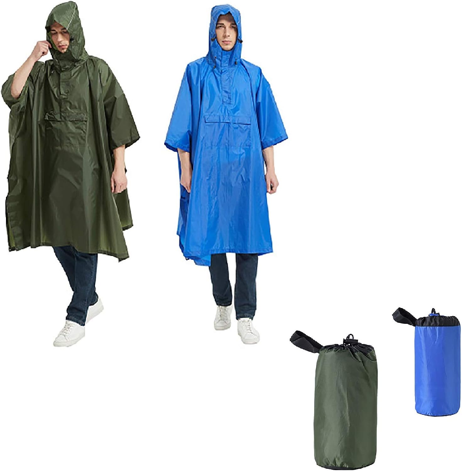 Erinnmy 20 Stück Regenponcho mit Kapuze,Regenponcho Einweg Erwachsene Erinnmy 20 Stück Regenponcho mit Kapuze,Regenponcho Einweg Erwachsene