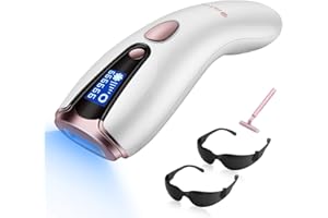 ISTON at-Home Hair Removal for Women & Men, Upgraded to 999,999 Flashes Laser Permanent Painless Hair Removal Device for Facial Whole Body