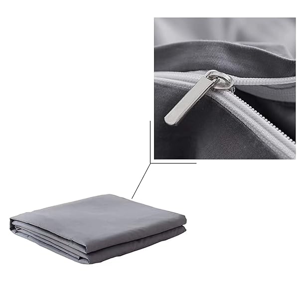 JAPANESE FLOOR MATTRESS FUTON MATTRESS COVER FOR 60″X80″X2.5″ (DARK GREY, COTTON, QUEEN)