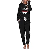 LEMOSEW Christmas Two Piece Pajamas Set Women Lounge Set Outfits Sweatsuit Sets Joggers Tracksuit Suits