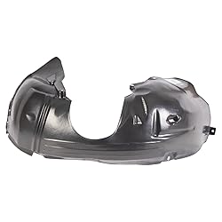 TRQ Front Left Inner Fender Liner Black Drivers