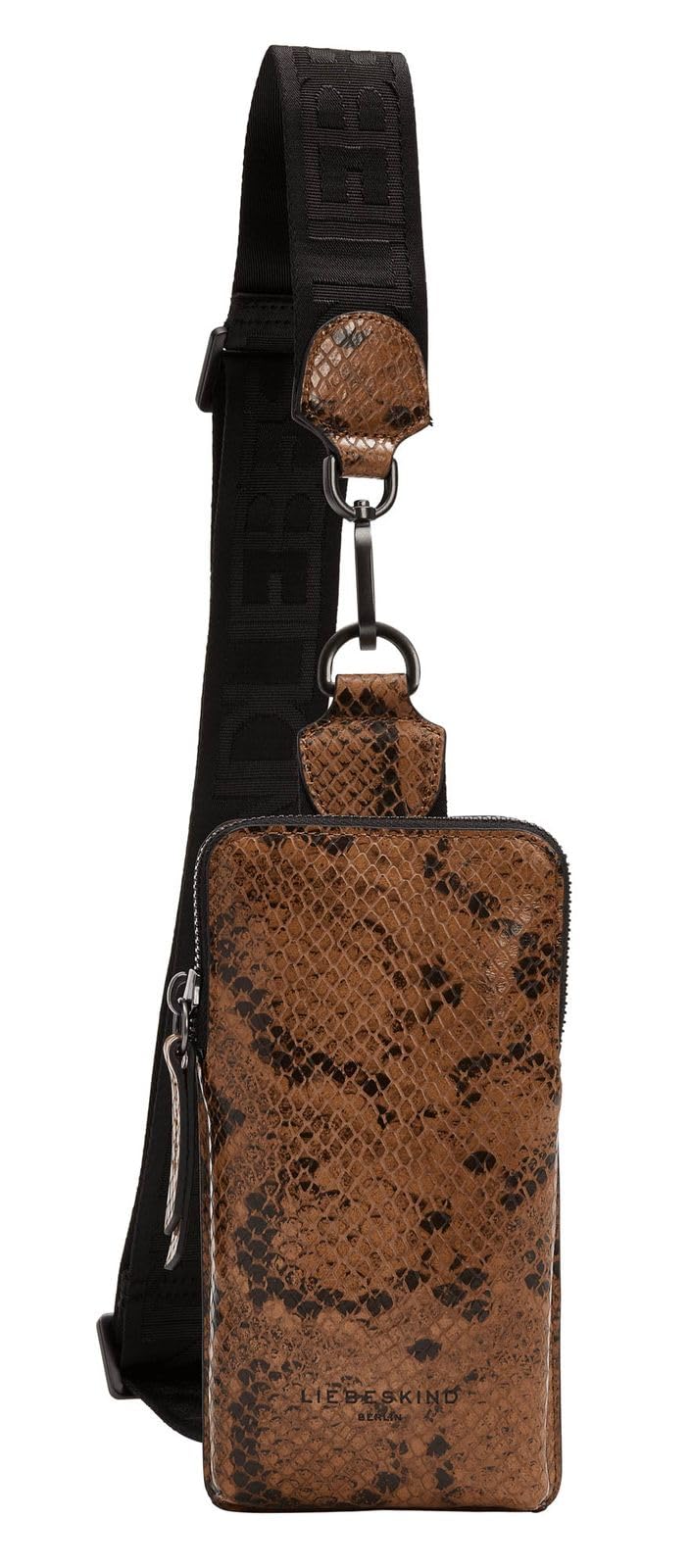 Liebeskind Berlin Women's Snake Sling Satchel Bag, Caramel-8744, Small