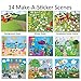 14 Make-A-Sticker Scene Variety Pack (7 different Sticker Scenes, 2 of each kind, size=8.5 x11 inches)