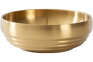 CM CHIC MONDAY 7.4 INCH Decorative Bowl, Key Bowl for Entryway Table, Key Holder Bowl, Decorative Bowls for Home Decor(Gold)