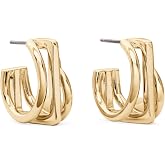 kate spade new york Geo Pop Stacked Hoops