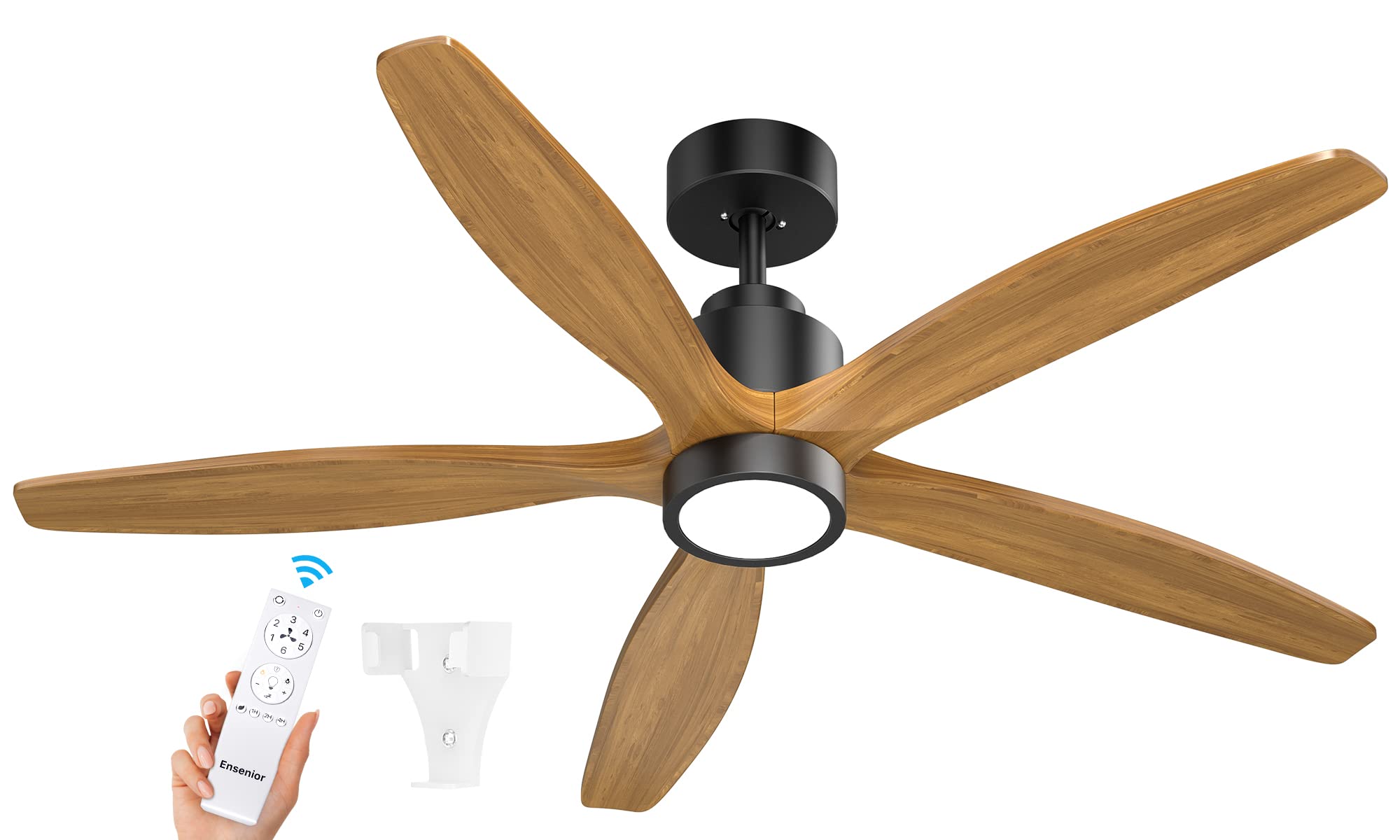 Ensenior 52” Ceiling Fan with Light Remote