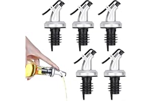 5Pcs Olive Oil Spouts, Oil Vinegar Bottle Stopper Spout Leakproof Nozzle Dispenser Wine Pourer For Oil Vinegar Wine