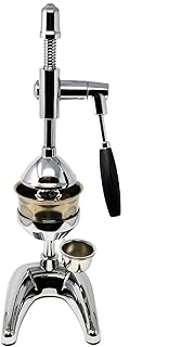 Vitamio Hebel-Zitruspresse/Entsafter PRO XL VERCHROMT Professionelle und Ideal für Orangen alle Zitrusfrüchten und Granatapfel