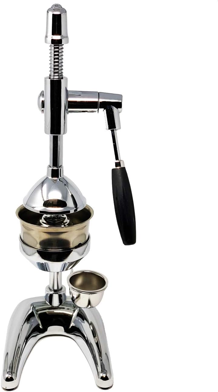 Vitamio Hebel-Zitruspresse/Entsafter PRO XL VERCHROMT Professionelle und Ideal für Orangen alle Zitrusfrüchten und Granatapfel