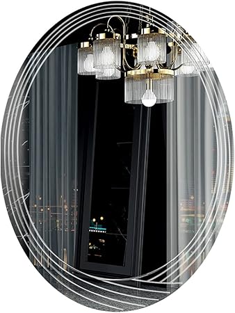 Hbwjsh Nordic Badezimmer Spiegel Ovale Wand Hangende Konsole Spiegel Spiegel Hangenden Spiegel Waschbecken Spiegel Badezimmer Amazon De Kuche Haushalt