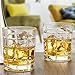 REGAL TRUNK & CO. - Elegant Whiskey Gift Box Glass Set. Old Fashion Whiskey Glasses Set for Whisky/Bourbon/Scotch/Rum - Square Engraved