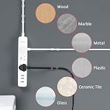 URAQT 70PCS White Outdoor Cable Clips Self Adhesive Wire Management Hooks for view 4