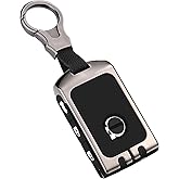Sucxyor Compatible with Volvo Key Fob Cover Key Fob Case for 2017-2025 2026 XC90 XC60 XC40 S90 V90 S60 V60,Metal Shell & Soft Silicone Protection 4 Buttons (Gray)
