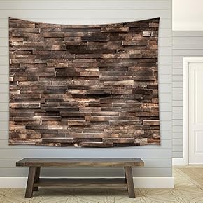 Decorative Wooden Wall Background Texture, Natural Wallpaper Pattern - Fabric Wall Tapestry Home Decor - 51x60 inches