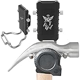 3 in 1 Magnetic Tool Holder, Drill Belt Clip Tape Measure Holder, Hammer Holder, for Nails, Hammer, Spanner and Any Magnet Hardware, for Drill, Nailer, Tape Measure, or Tools with Hanger Clips