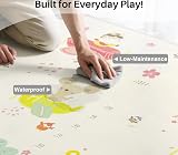 Hibtn Baby Play Mat 150x180cm Foldable Reversible Waterproof Foam view 9