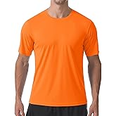 PLUMZJOY Men's Short Sleeve T-Shirt UPF 50+ Quick Dry Rash Guard Athletic Running T Shirts UV Sun Protection Swim Water Shirt