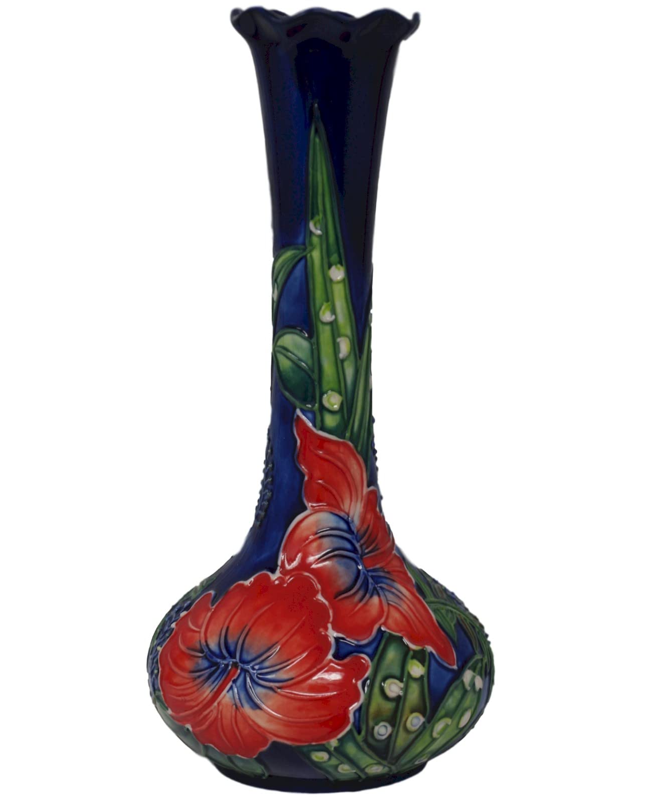 Old Tupton Ware - Hibiscus Design - Bud Vase