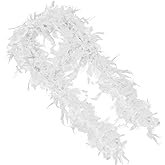 Feather Boa 2 Yards 40g Chandelle Feather Boa for Party Halloween Dancing Wedding Christmas Costume Decoration