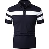 HOOD CREW Mens Short Sleeve Polo Shirts Stylish Design Summer T Shirt