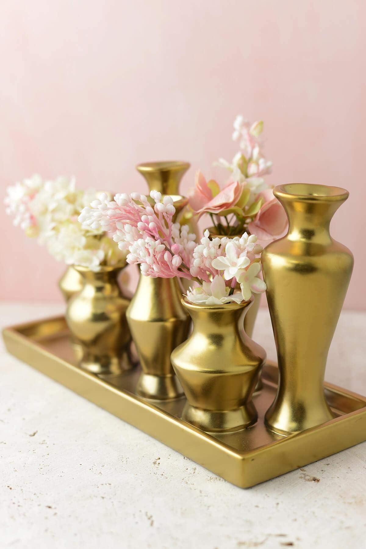 Richland Gold Chic Bud Vase Set