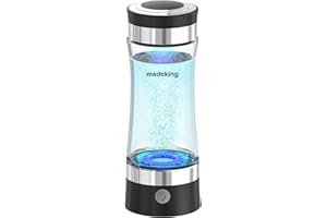 madeking Portable Hydrogen water Generator for Drinking Water, SPE PEM Technology Water Ionizer,Hydrogen Water bottle Generat