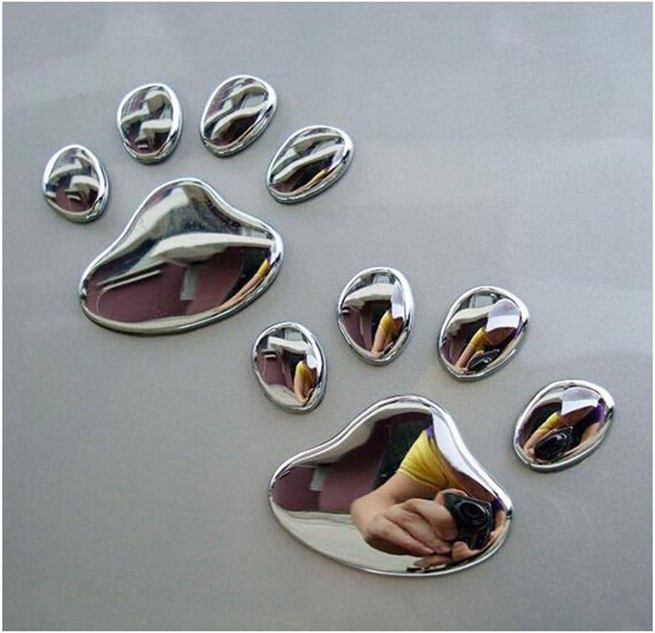 EHAO 10Pcs 3D Cat Paw Dog Claw Auto Car Truck Laptop iPad Window Wall Motorcycle Decor Decal Sticker