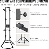 VEVOR 4 Bike Gravity Vertical Rack Free Standing Adjustable 260 pounds Black view 4