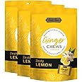 Bali's Best Ginger Chews - Zesty Lemon Flavor (3 Pack), Sweet Spicy Chewy Candies, 3x 5.08oz 144g Bags, Great snacks for sharing and gift baskets