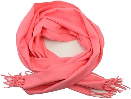 Coral cashmere scarf Clearance