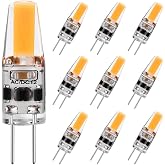 G4 LED Bulb 2W Equivalent to 20W T3 JC Type Bi-Pin G4 Base Halogen Bulb, AC/DC 12V Warm White 3000K G4 Bulb for Under Cabinet Light, Ceiling Lights, RV, Boats, Outdoor Landscape Lighting (10 Pack)
