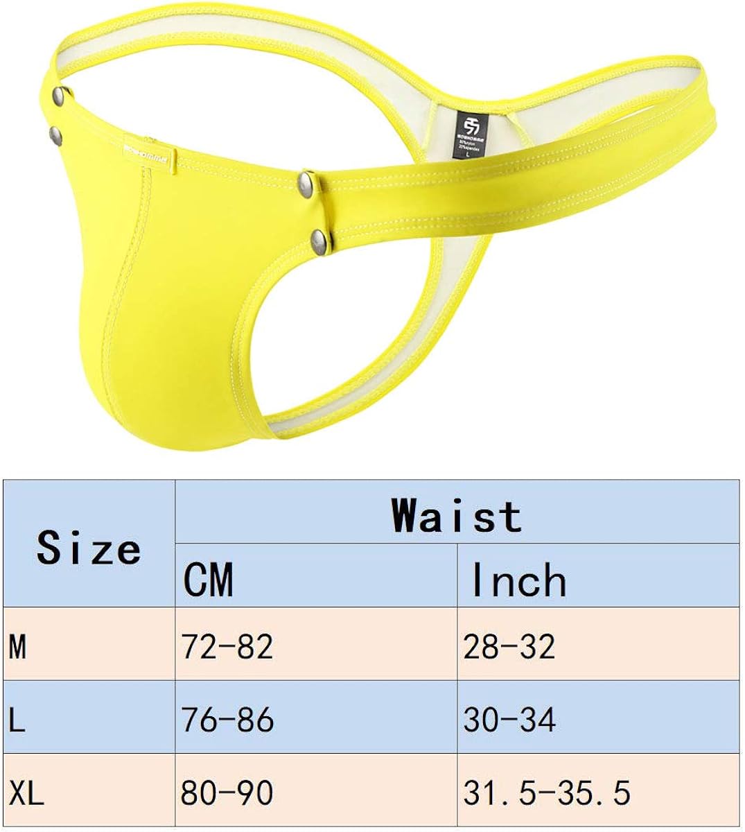 QiaTi Men's Thong Underwear Sexy G-String Low Rise Faux Leather Underpants Swimwear Bikini Jockstrap Pack of 4 at  Men’s Clothing store