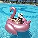 GOOBAT Giant Flamingo Inflatable Pool Float Toy, Swimming Party Lounge Floaty Raft for Kids or Adults, Rose Gold