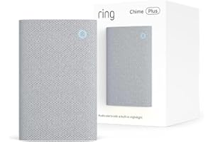 Ring Chime Plus (newest model) — Crisp, clear audio alerts for select Ring devices, built-in night-light, customizable tones,