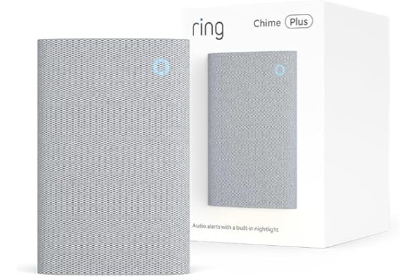 Ring Chime Plus (newest model) — Crisp, clear audio alerts for select Ring devices, built-in night-light, customizable tones, easy plug-in setup, White