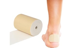 Rolyan Non-Latex Moleskin Roll, 3" x 5 yards, Beige, Padding with Paper Backed Adhesive, Cut to Fit for Splints, Braces, and Casts, Soft Flexible Tape for Blister Prevention & Skin Protection