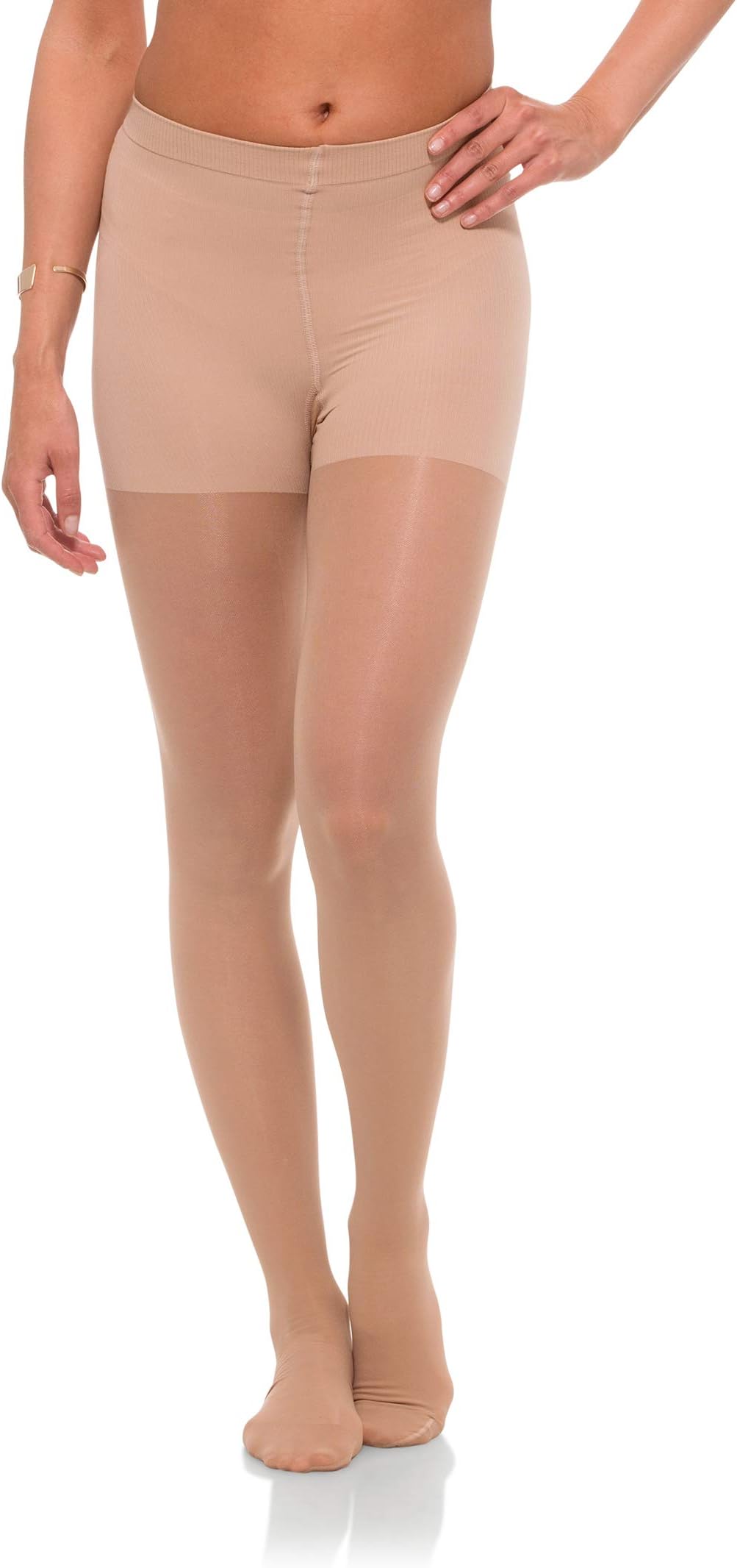 JOMI COMPRESSIONJomi Compression Pantyhose Collection, 20-30mmHg Sheer Closed Toe 276 (Small, Natural)