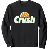 Crush Orange Slice Graphic Throwback Design Sweatshirt