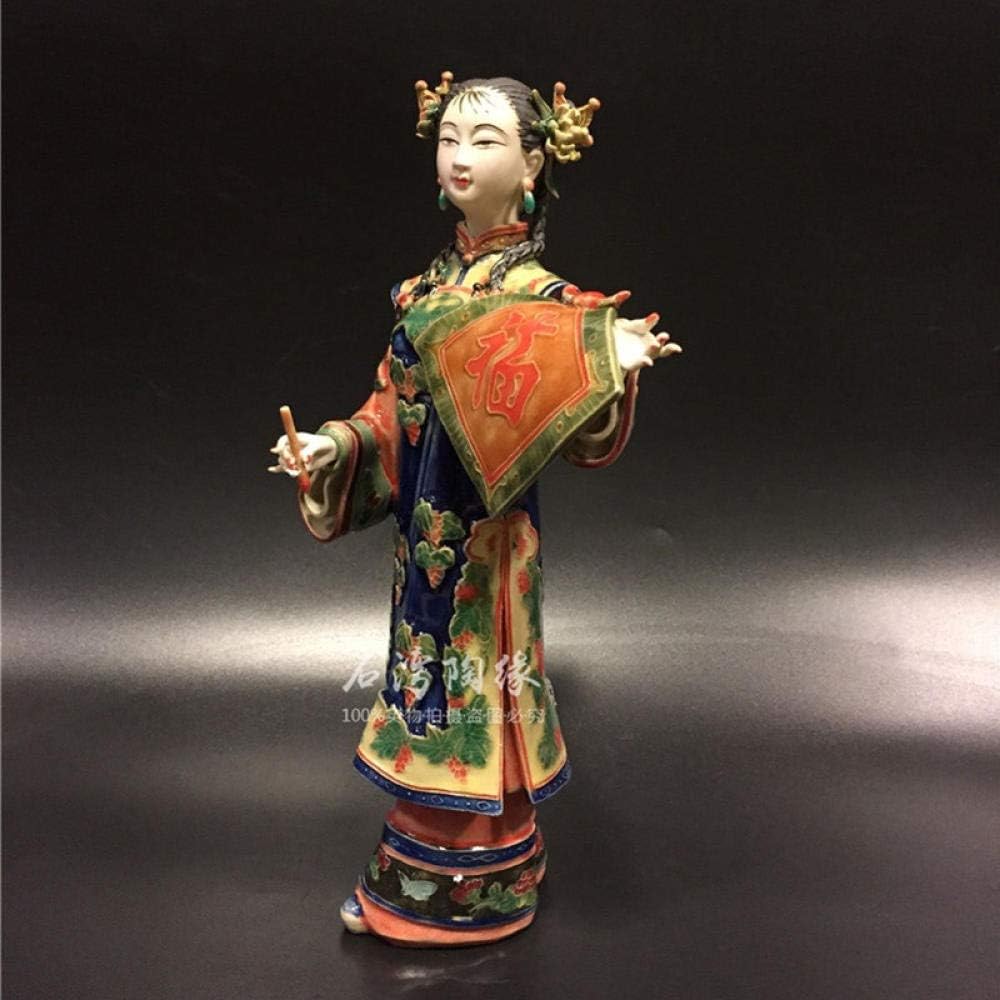 LOSAYM Figurine Animal Statue Ornaments Statue Ornaments Sculptures Ceramic Classical Beautiful Women Painted Art Female Statue Antique Chinese Angels Lady Porcelain Figurines Home Decor