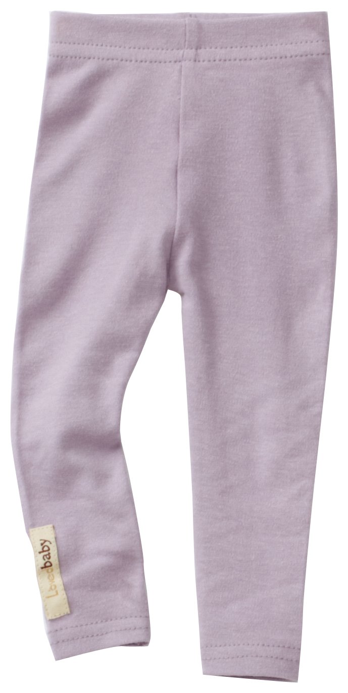 L'oved Baby Leggings (0-3 Months, Lavender)