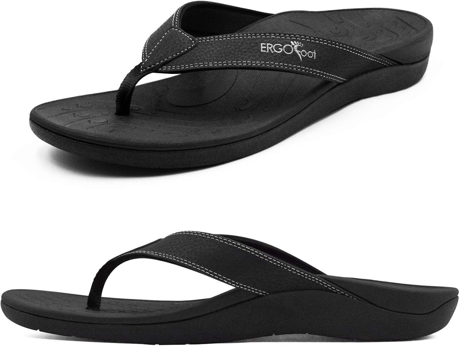 Comfortable Orthotic Flip Flops with Arch Support for Women and Men Non