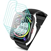 Futanwei for Aycy Smart Watch P114 Screen Protector 1.85" [5 Pack] HD Clear Soft PET Film [Anti-Fingerprint] [Anti-Scratch] [Bubble Free] Compatible for PEFUPEW Ddidbi Paukila Aycy P114 Smartwatch