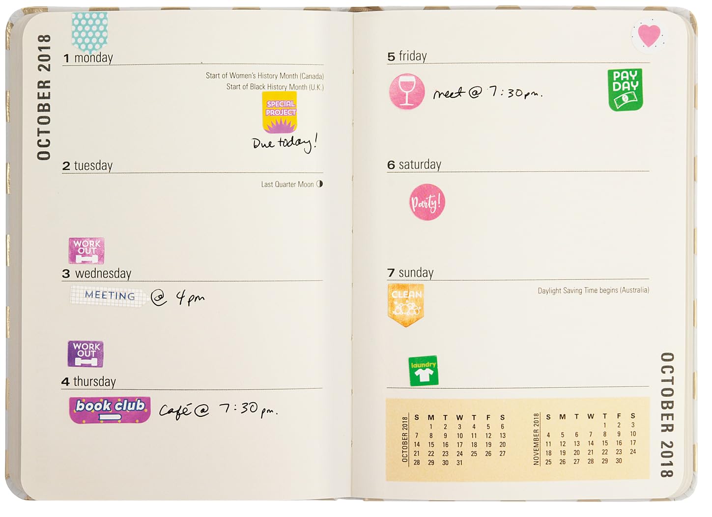 Peter Pauper Press Essentials Weekly Planner Stickers (Set Of 575 Stickers)